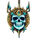 trident tattoo design idea