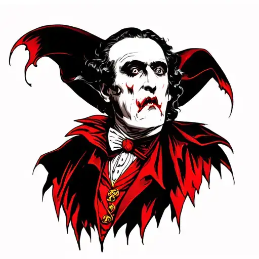 Dracula tattoo design idea