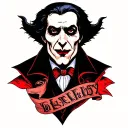 Dracula tattoo design idea