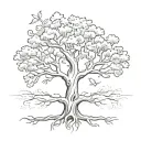 Oak Tree Of Life tattoo design idea