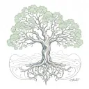 Oak Tree Of Life tattoo design idea
