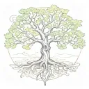 Oak Tree Of Life tattoo design idea