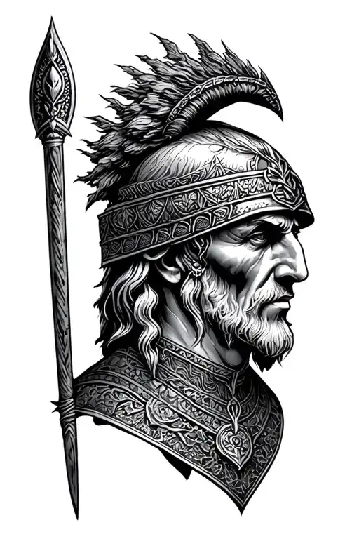 Saxon, ancient Briton tattoo design idea