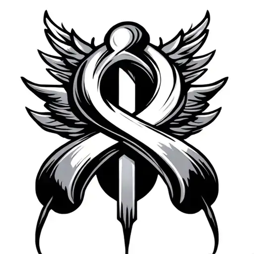 Infinity Cross tattoo design idea