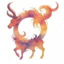 Capricorn as a zodiac sign tattoo design idea