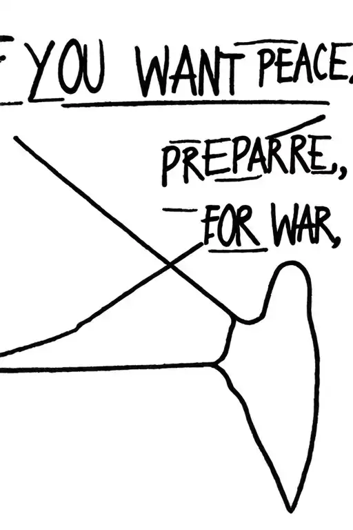 If you want peace, prepare for war. tattoo design idea