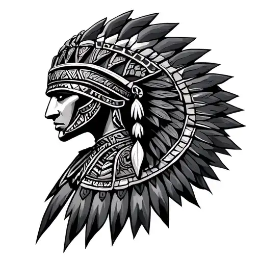 Aztec Armor tattoo design idea