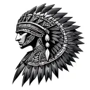 Aztec Armor tattoo design idea