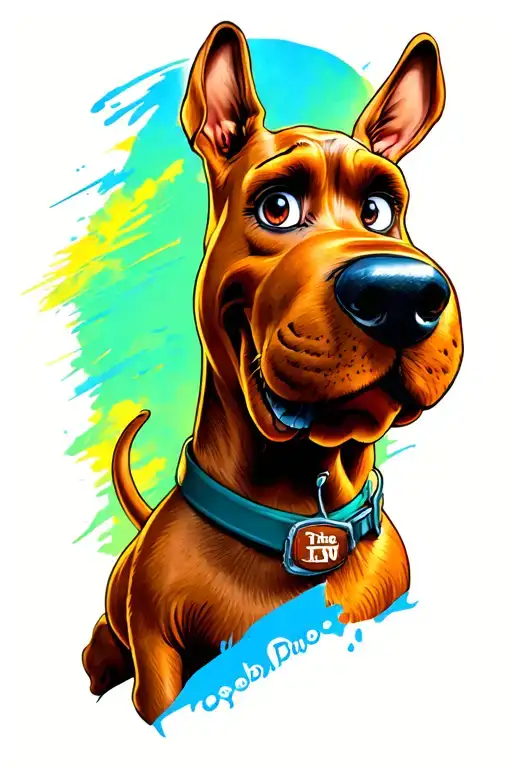 scooby doo tattoo design idea