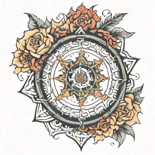 helm of awe inspiring tattoo tattoo design idea