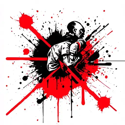 bjj cross choke tattoo design idea