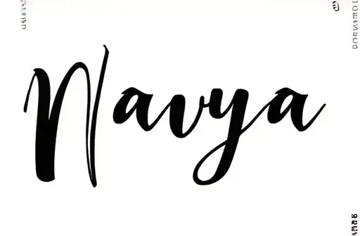 "Navya" tattoo design idea