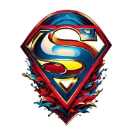 Superman Logo tattoo design idea