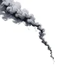 Filler Clouds and Smoke tattoo design idea