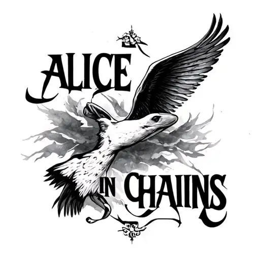 alice in chains lyric tattoo design idea