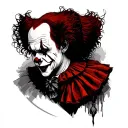 Pennywise tattoo design idea