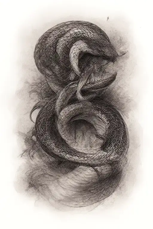 evil snake tattoo tattoo design idea
