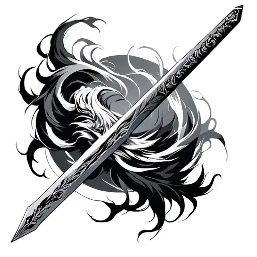 Hashira Rengoku's Sword tattoo design idea