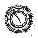 clock, cyber point, tattoo design idea
