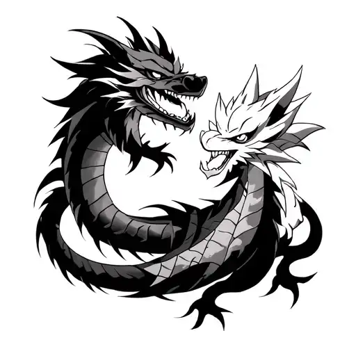 Anime tattoo, Haku Dragon, DBGT, Natsu and Happy's Small Goku Transition, and Naruto tattoo design idea