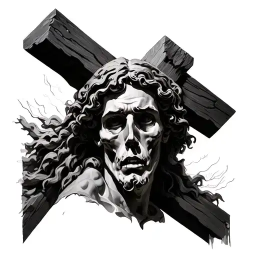 Golgotha tattoo design idea