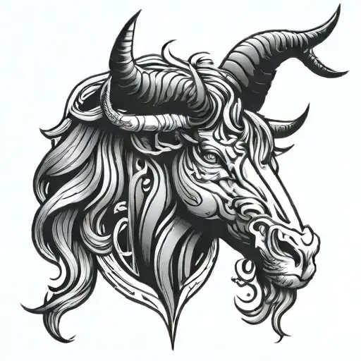 taurus, virgo, leo zodiac sign tattoo design idea