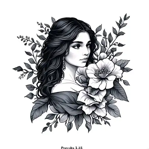 Proverbs 31 25 tattoo design idea