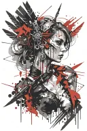 valkyrie tattoo design idea