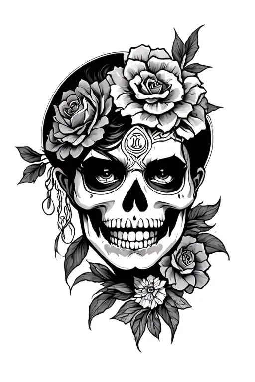 baddie chicano style tattoo design idea