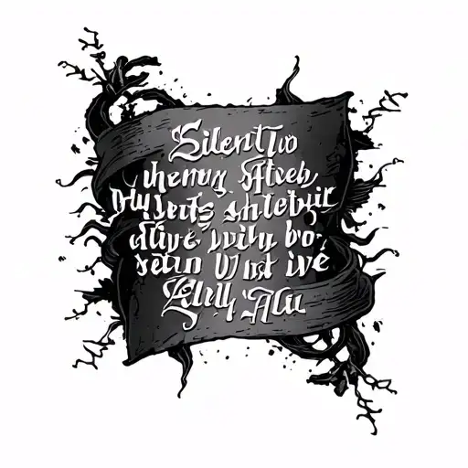 silent hill 2 quote tattoo design idea