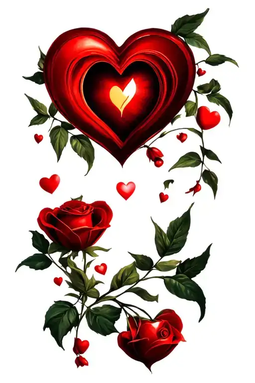 flash tattoo design idea for Valentine's Day tattoo design idea