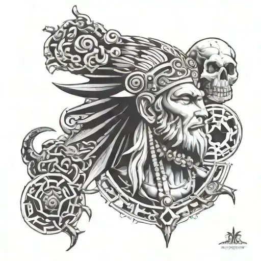 annunaki gods all the heavens all tattoo design idea