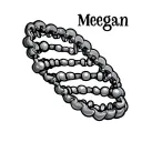 dna molecule with the name "Megan" tattoo design idea