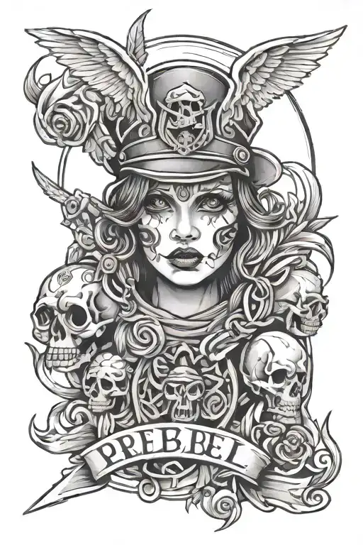 Rebel tattoo design idea