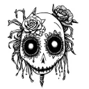 voodoo doll tattoo design idea