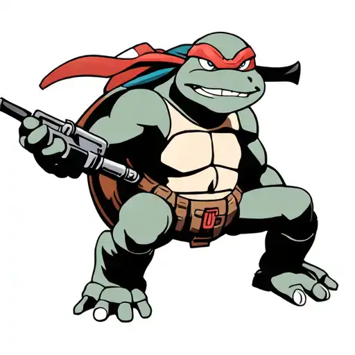 Ralph from tmnt 1990 cartoon tattoo design idea