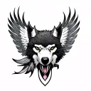 orca, wolf, philippine eagle tattoo design idea