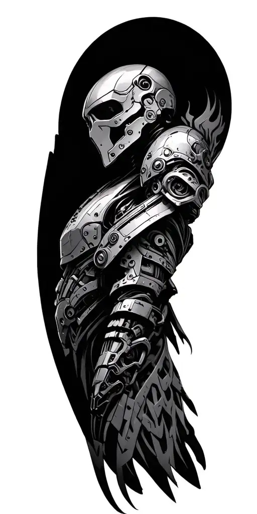 Adeptus Mechanicus Shoulder and sleeve tattoo tattoo design idea