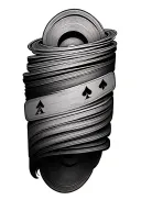 deck of cards being shuffled tattoo design idea