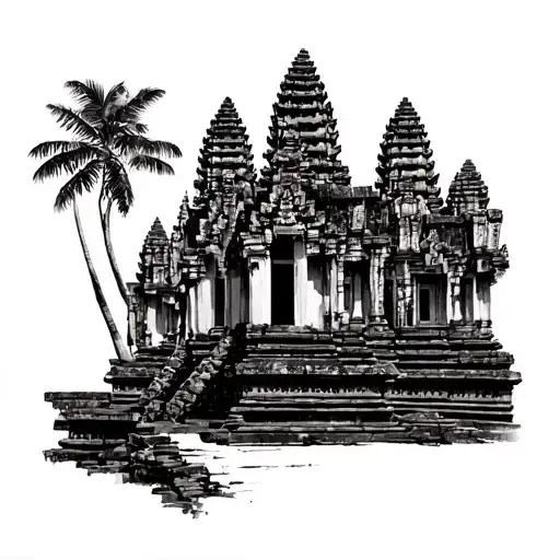 Angkor Wat tattoo design idea