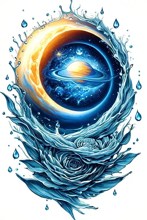 drops of jupiter tattoo design idea