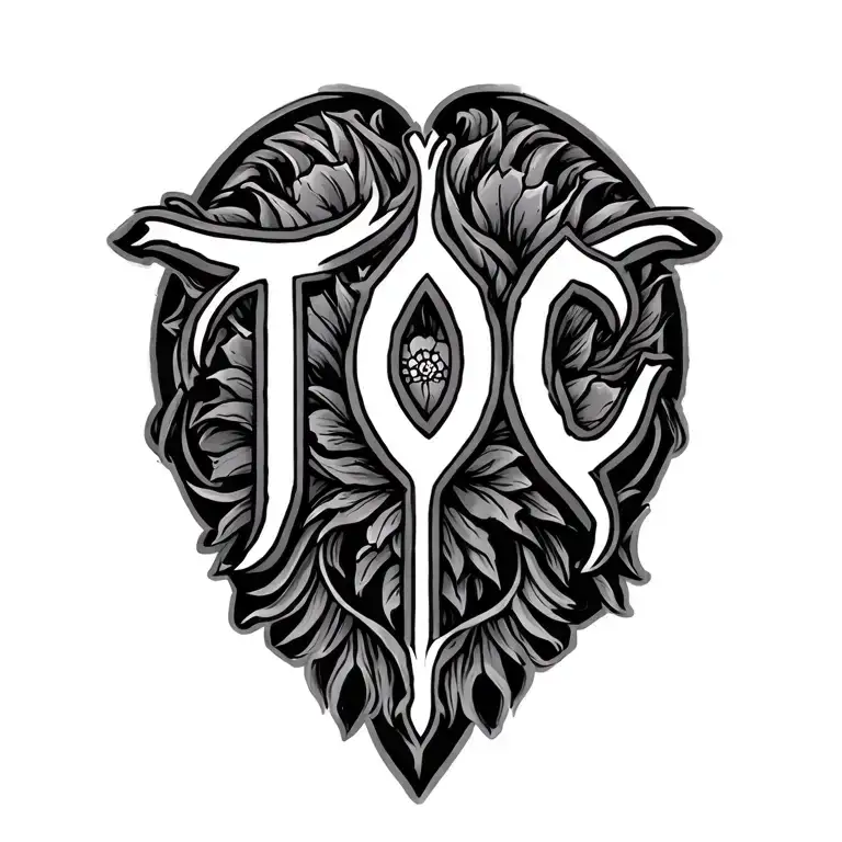 "TOC" Initial tattoo design idea