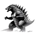 godzilla tattoo design idea