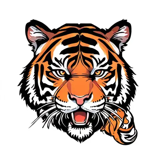 tiger tattoo design idea