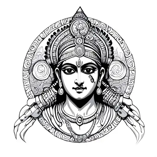 Tamil deity tattoo design idea