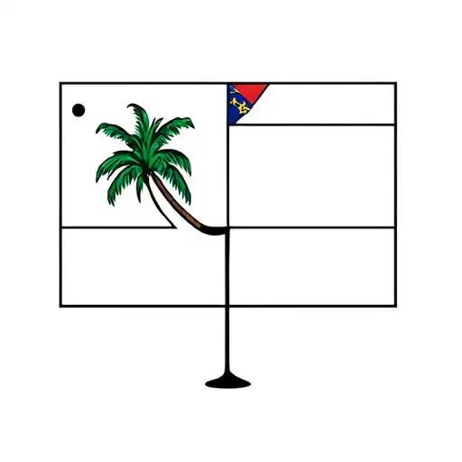 Florida flag, with Golf tattoo design idea
