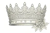 Crown tattoo design idea