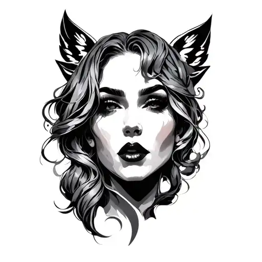 Shemale tattoo design idea