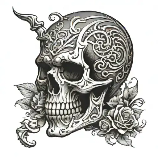 skeleton  tattoo tattoo design idea