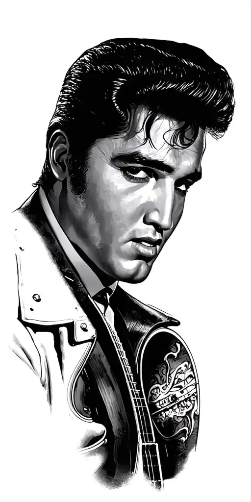 Elvis Presley tattoo design idea